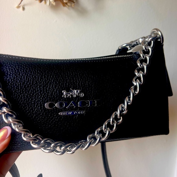 Coach Handbags - Coach Charlotte Shoulder Bag-Black New With Tags